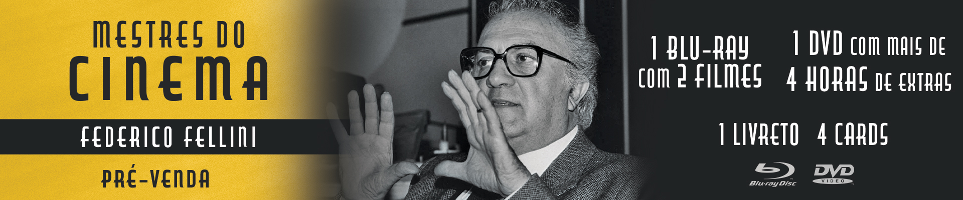 Blu-ray: Mestres do Cinema: Federico Fellini