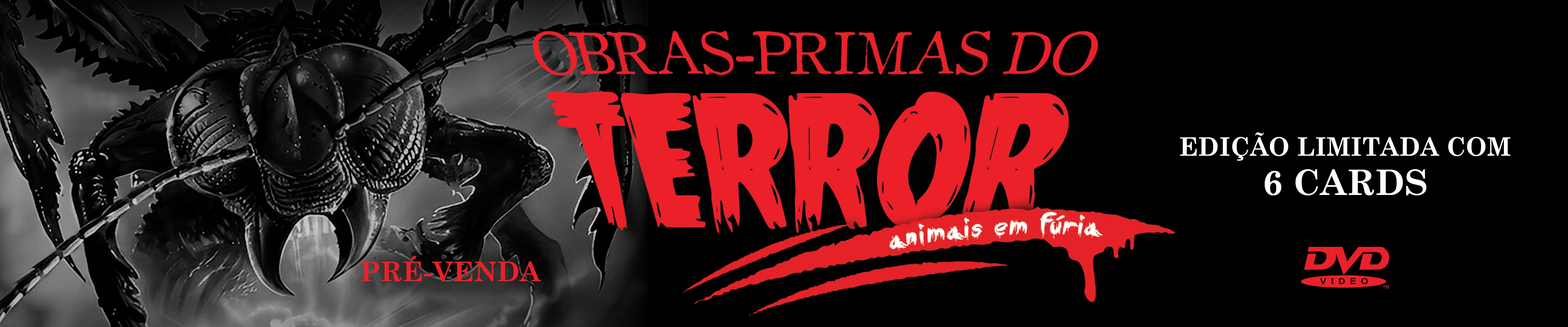 Pré-Venda Obras-Primas do Terror: Animais em Fúria
