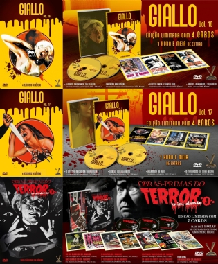 Lançamentos Pacote: Clássicos do Giallo (7 DVDs 15 Filmes)